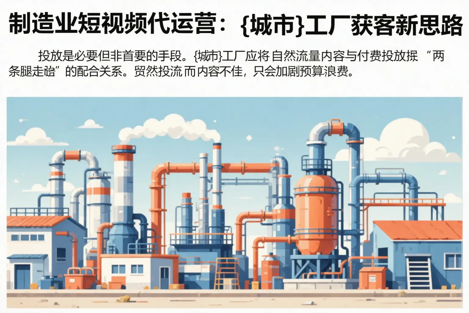 制造业短视频代运营:阿克苏市工厂获客新思路